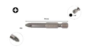 Ceta Form PZ2 x 50 mm Yıldız Uçlu Bits CB/592
