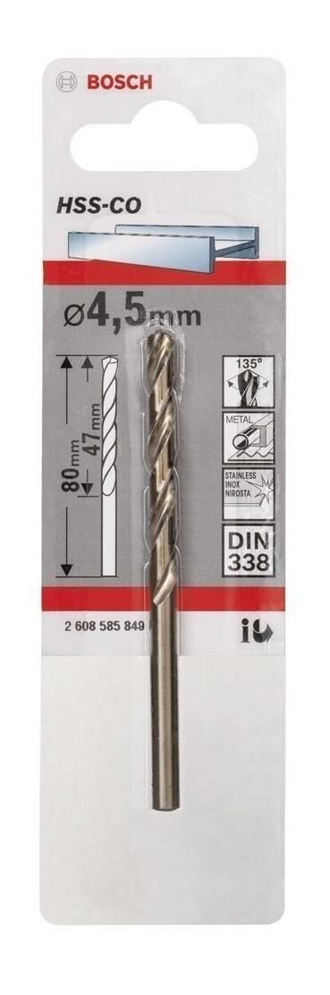 Bosch HSS-Co 4,5 mm 1'li Kobaltlı Matkap Ucu 1'li 2608585849
