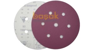 Sia 1950 Siaspeed 150 mm 80 Kum 7 Delikli Cırtlı Zımpara Kağıdı 100'lü
