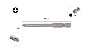 Ceta Form PH1 x 70 mm Ekstra Uzun Yıldız Bits Uç CB/701