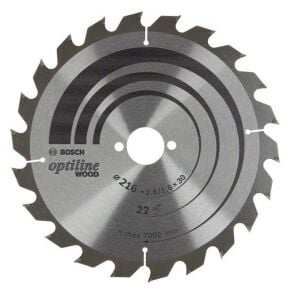 Bosch Optiline Ahşap 216 x 30 mm 22 Diş Daire Testere Bıçağı 2608838410