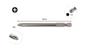 Ceta Form PH2 x 90 mm Ekstra Uzun Yıldız Bits Uç CB/902