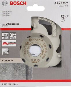 Bosch Çanak Disk Best for Concrete Speed 125 mm 2608201229