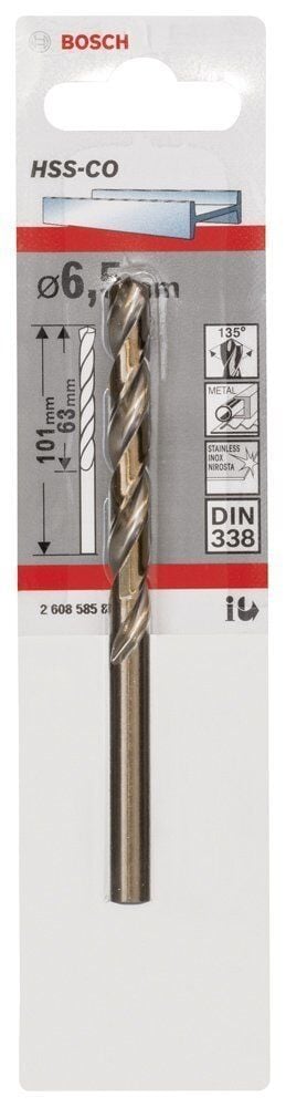 Bosch HSS-Co 6,5 mm 1'li Kobaltlı Matkap Ucu 2608585856