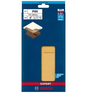 Bosch Expert C470 115 x 230 mm 10'lu 80 Kum Zımpara Kağıdı 2608900862