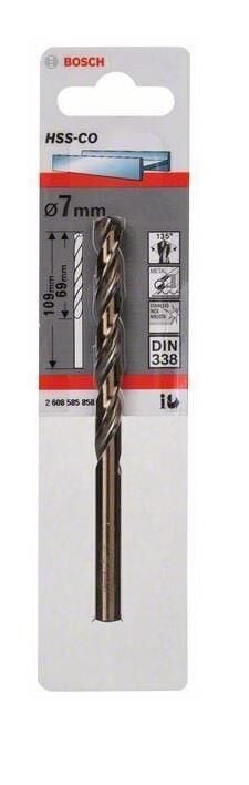 Bosch HSS-Co 7 mm 1'li Kobaltlı Matkap Ucu 2608585858