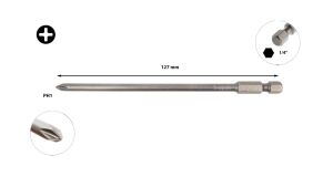 Ceta Form PH1 x 127 mm Ekstra Uzun Yıldız Bits Uç CB/1271