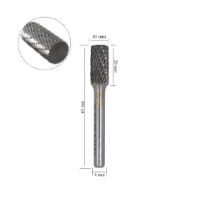 Tutex SA-3M 10 mm Silindirik Karbür (Sert Metal) Freze Ucu