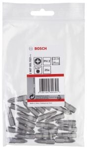 Bosch Extra Hard PH2 25 mm Yıldız Vidalama Ucu 25'li 2607001513