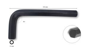 Ceta Form 16 mm L Kısa Allen (Alyan) Anahtar L/16