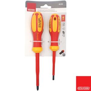 Ceta Form 2 Parça 1000 volt VDE İzoleli Terminal Tornavida Takımı G05-B02