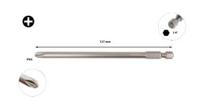 Ceta Form PH3 x 127 mm Ekstra Uzun Yıldız Bits Uç CB/1273