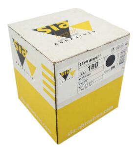 Sia 1749 Siaral 115 mm 180 Kum Deliksiz Zımpara Kağıdı 100'lü