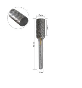 Tutex SA-5M 12 mm Silindirik Karbür (Sert Metal) Freze Ucu