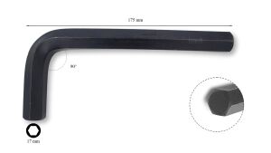 Ceta Form 17 mm L Kısa Allen (Alyan) Anahtar L/17