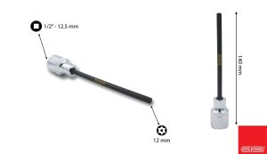 Ceta Form C28S-TR30XL 1/2” Delikli TORX Uçlu Lokma- Extra Uzun Tip