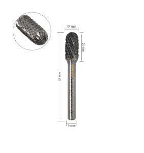 Tutex SC-3M 10 mm Silindirik Küre Karbür (Sert Metal) Freze Ucu