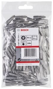 Bosch PH2 25 mm 100'lü Yıldız Bits Uç ExtraHard 2607001514
