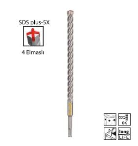 Bosch SDS Plus-5X 18 x 300 mm Dört Elmaslı Matkap Ucu 2608836632