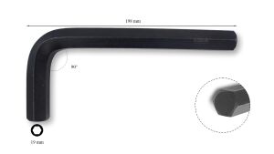 Ceta Form 19 mm L Kısa Allen (Alyan) Anahtar L/19