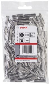 Bosch PH3 25 mm 100'lü Yıldız Bits Uç ExtraHard 2607001517