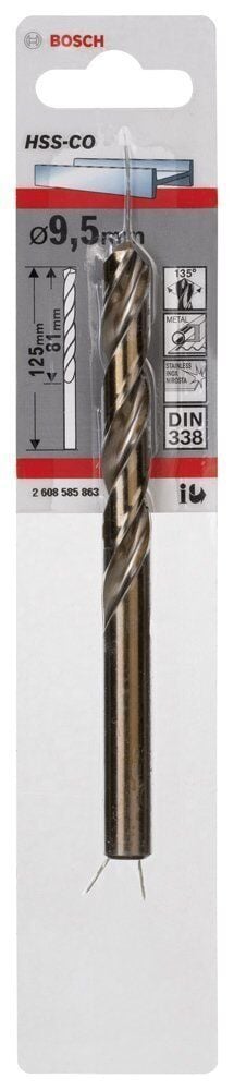 Bosch HSS-Co 9,5 mm 1'li Kobaltlı Matkap Ucu 2608585863