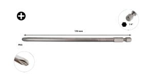 Ceta Form PH3 x 150 mm Ekstra Uzun Yıldız Bits Uç CB/1523
