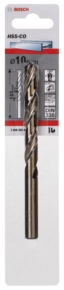 Bosch HSS-Co 10 mm 1'li Kobaltlı Matkap Ucu 2608585864