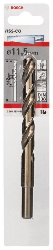 Bosch HSS-Co 11,5 mm 1'li Kobaltlı Matkap Ucu 2608585868