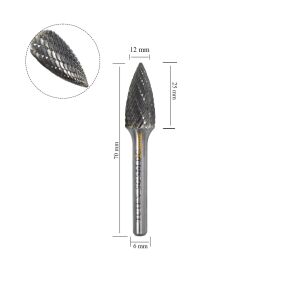 Tutex SG-5M 12 mm Çam Tipi Karbür (Sert Metal) Freze Ucu