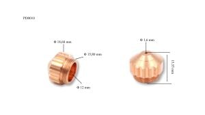 PD0010/16 Saf CP40 1,6 mm Plazma Memesi Trafimet