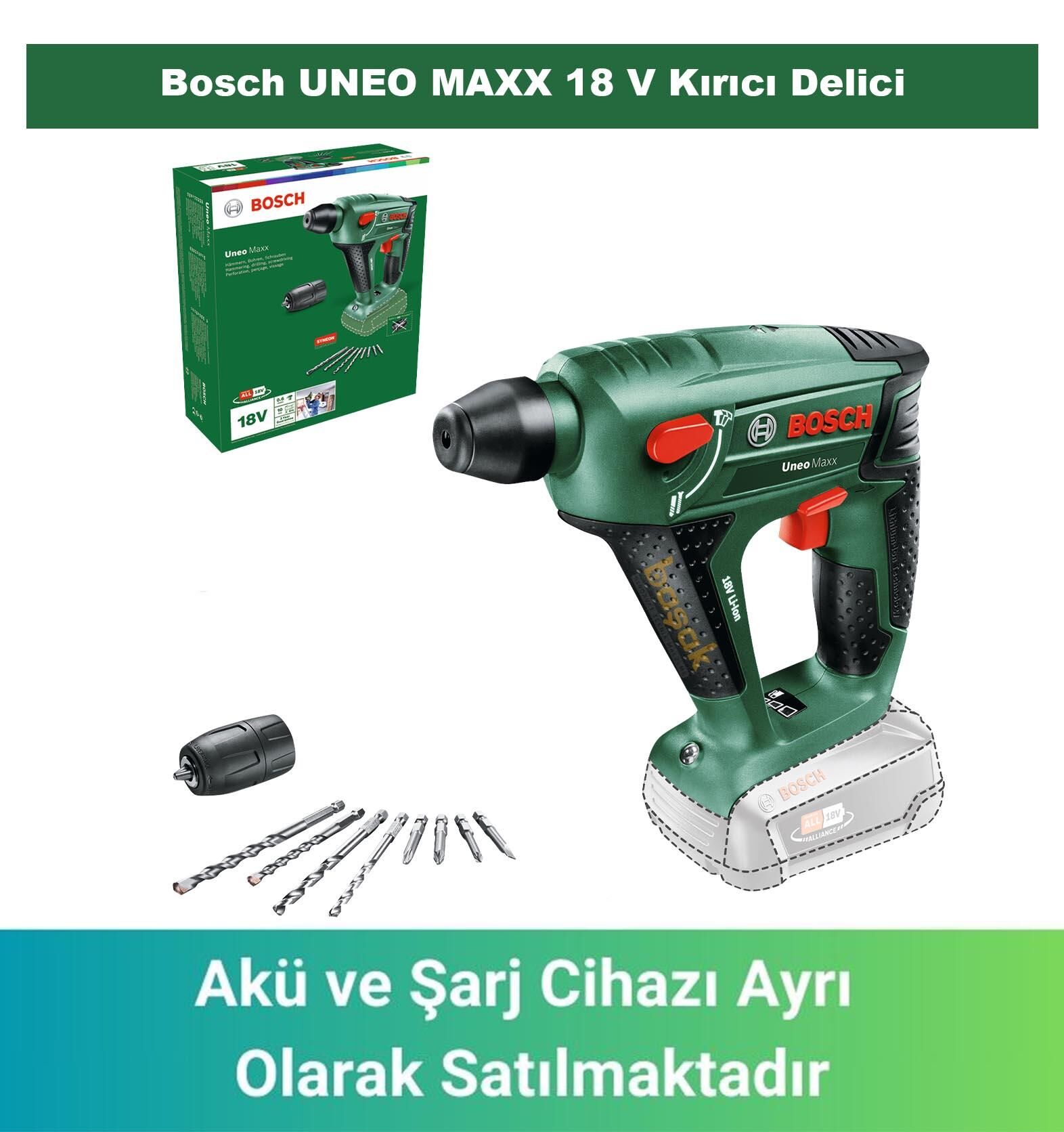 Bosch UNEO MAXX 18 V (Akü ve Şarj Yoktur) Kırıcı Delici 060395230C