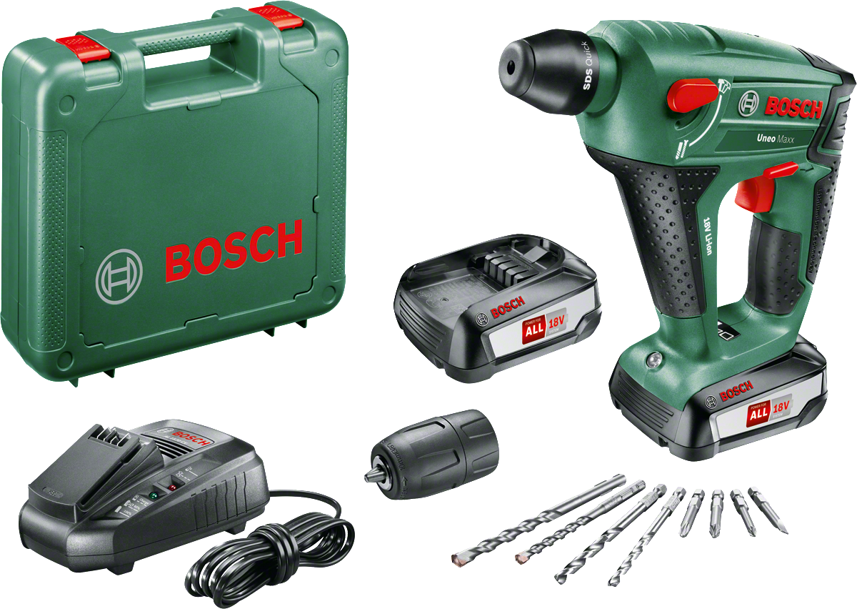 Bosch UNEO MAXX 18 V 2,5 AH Kırıc Delici (Çift Akü) 0603952327