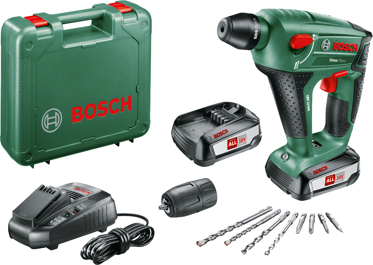 Bosch UNEO MAXX 18 V 2,5 AH Kırıc Delici (Çift Akü) 0603952327