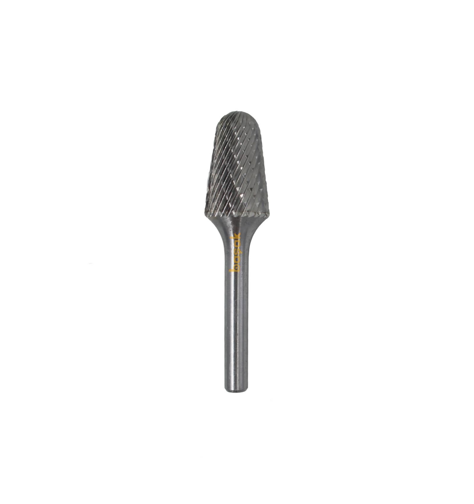 Tutex SL-5M 16 mm Konik Oval Karbür (Sert Metal) Freze Ucu