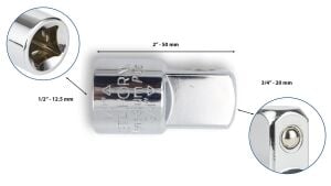 Ceta Form Yükseltici Lokma Adaptörü Dişi 1/2” Erkek 3/4” C21-92