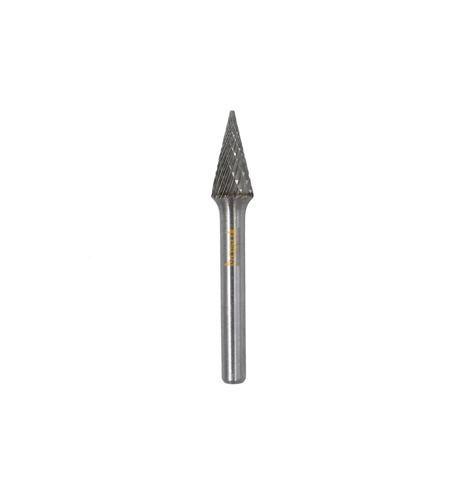 Tutex SM-2M 8 mm Konik Sivri Karbür (Sert Metal) Freze Ucu
