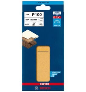 Bosch Expert C470 80 x 133 mm 10'lu 100 Kum Zımpara Kağıdı 2608900880