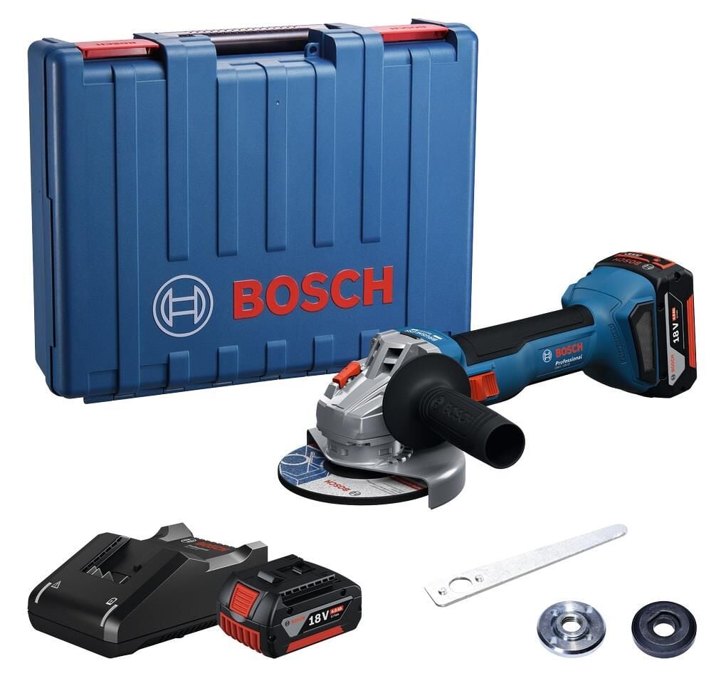 Bosch GWS 18V-8 2x4 Ah Akülü 125 mm Taşlama Makinesi 06019N9020