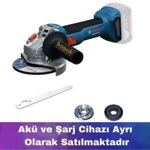 Bosch GWS 18V-8 115 mm Akülü Taşlama (Akü ve Şarj Yoktur) 06019N9004