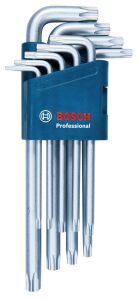 Bosch Profesyonel T10 - T50 Delikli Torx Alyan Takımı 9 Parça 1600A01TH4
