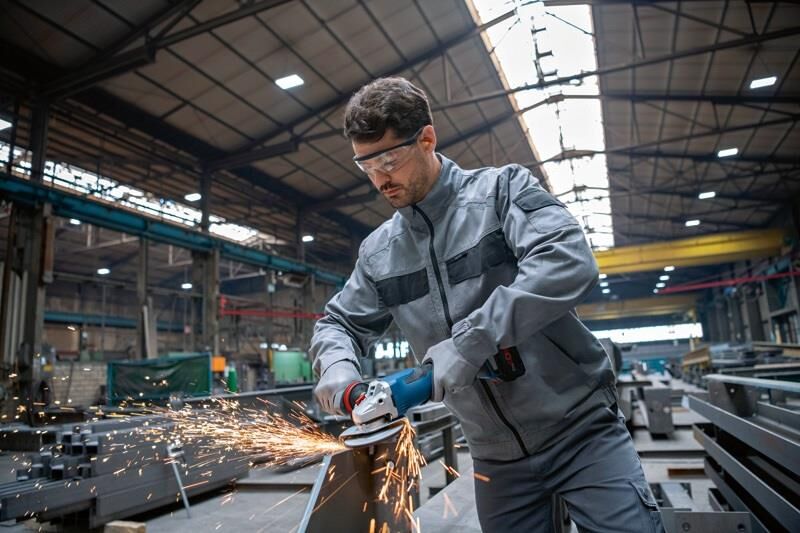 Bosch GWS 18V-15 P Akülü 125 mm Avuç Taşlama Makinesi (Solo