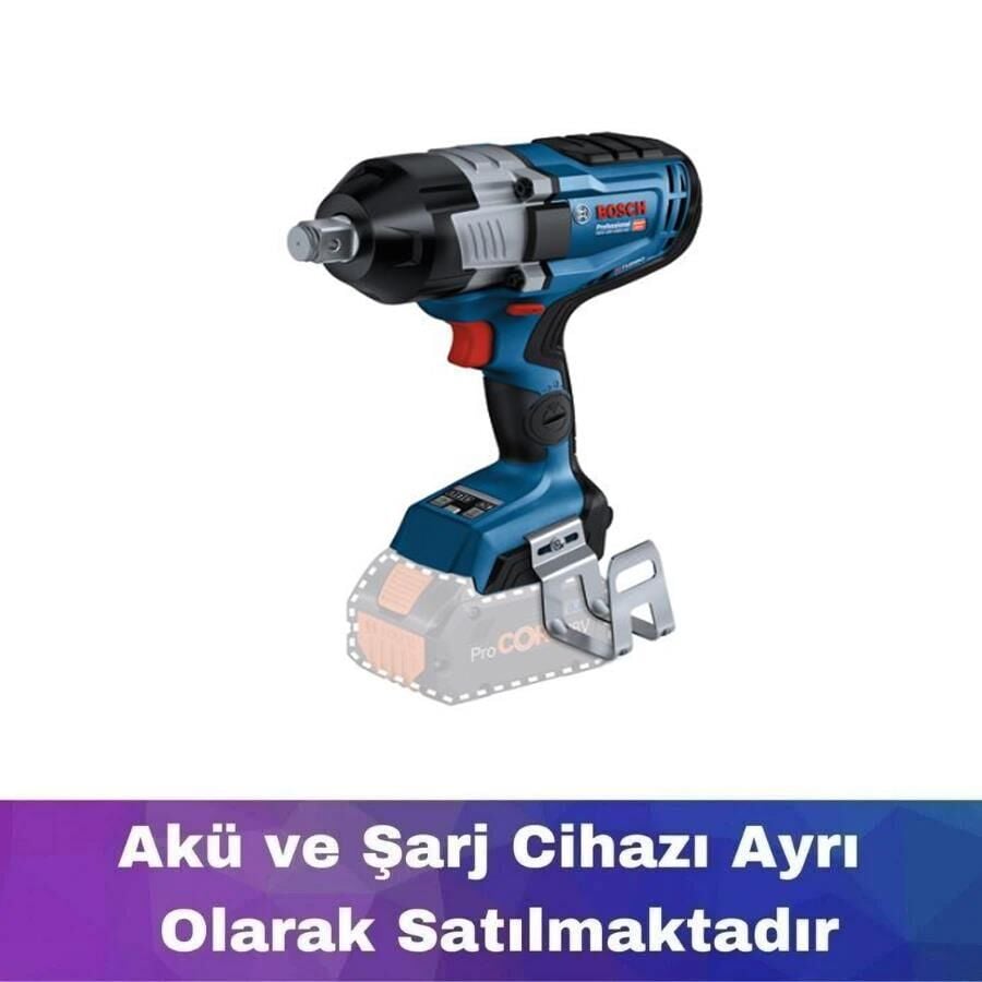 Bosch GDS 18V-1600 HC Akülü Darbeli Somun Sıkma Makinesi (Akü ve Şarj Hariçtir) 06019M1000