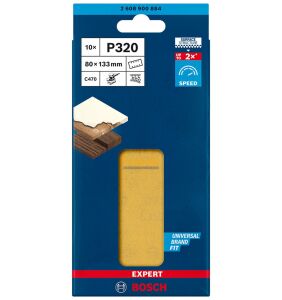 Bosch Expert C470 80 x 133 mm 10'lu 320 Kum Zımpara Kağıdı 2608900884