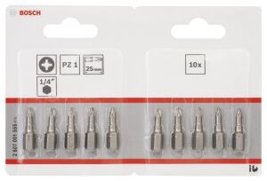 Bosch PZ1 25 mm 10'lu Yıldız Bits Uç ExtraHard 2607001555