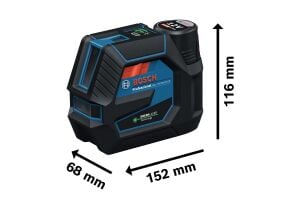 Bosch GCL 12V-50-22 CG Nokta + Artı Çizgi Lazer Hizalama Cihazı 0601066S00