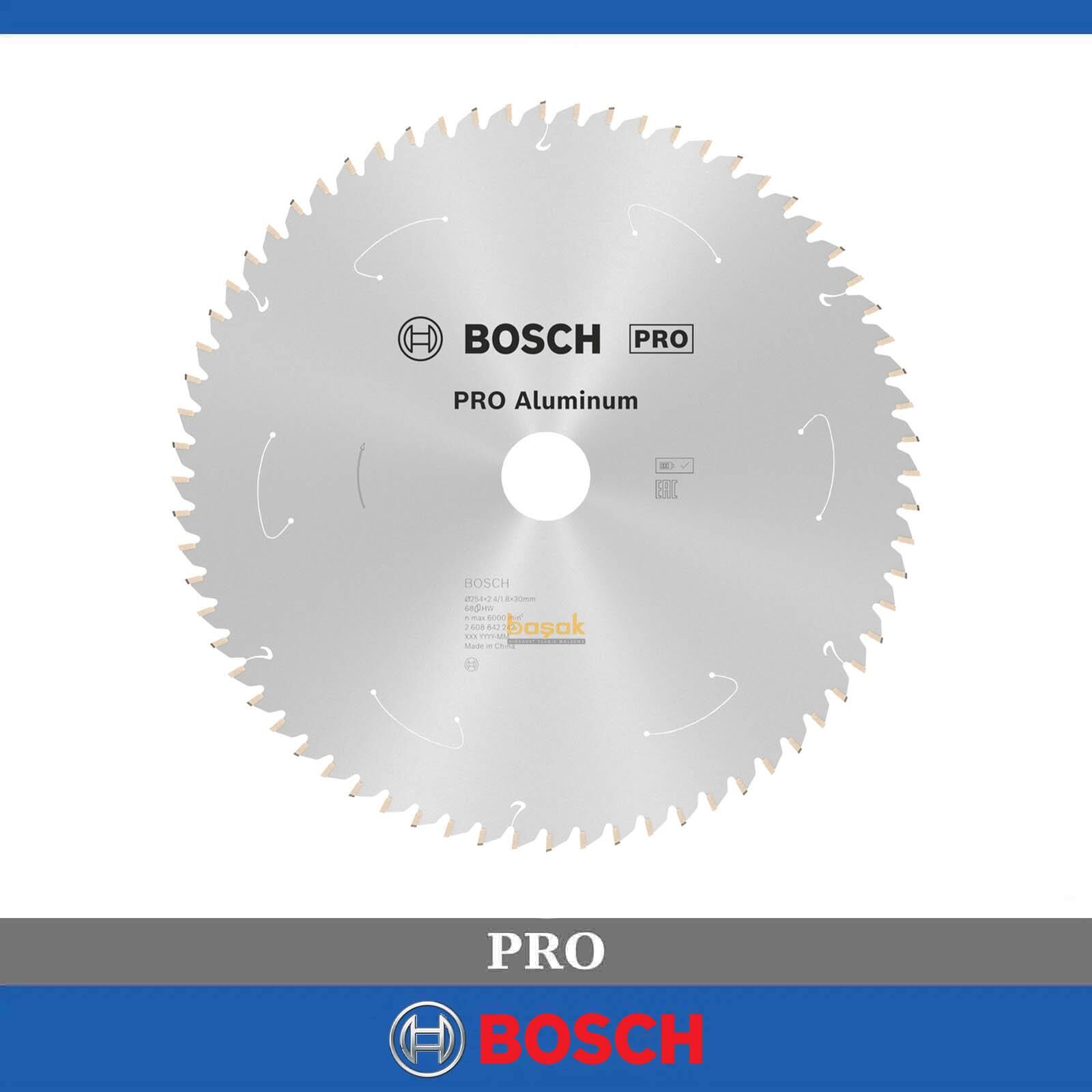 Bosch Pro 254x30 mm 68 Diş Akülü Alüminyum Daire Testere 2608842242