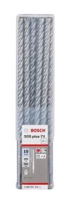 Bosch 10 x 265 mm 30'lu SDS Plus-7X 4 Elmaslı Özel Matkap Ucu 2608576198
