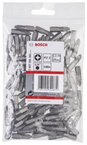 Bosch PZ2 25 mm 100'lü Yıldız Bits Uç ExtraHard 2607001561