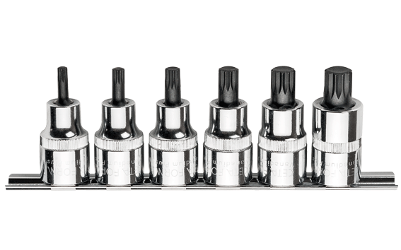 Ceta Form C28S-RX6 6 Parça 1/2” XZN Uçlu Lokma Takımı - Kısa Tip